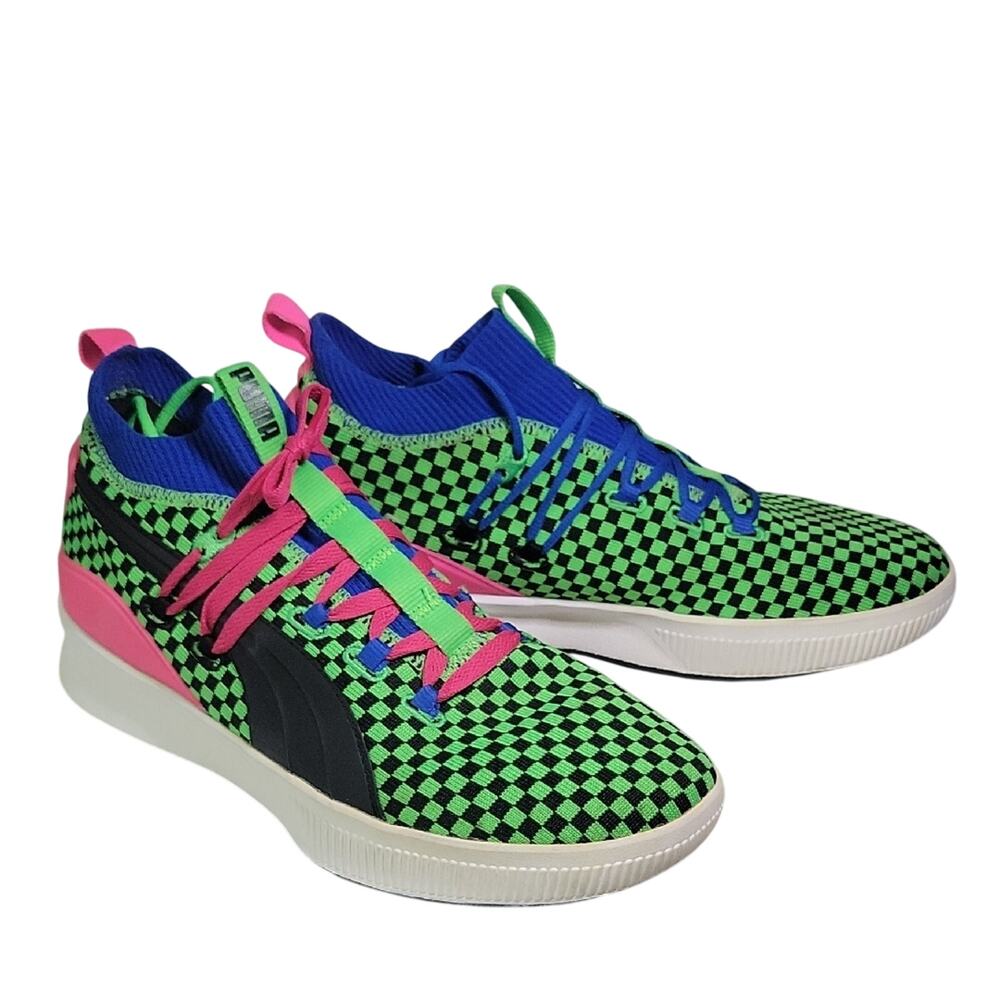 Puma Clyde Court Summertime Disrupt Sneakers With Extra Laces Mens Size 11.5